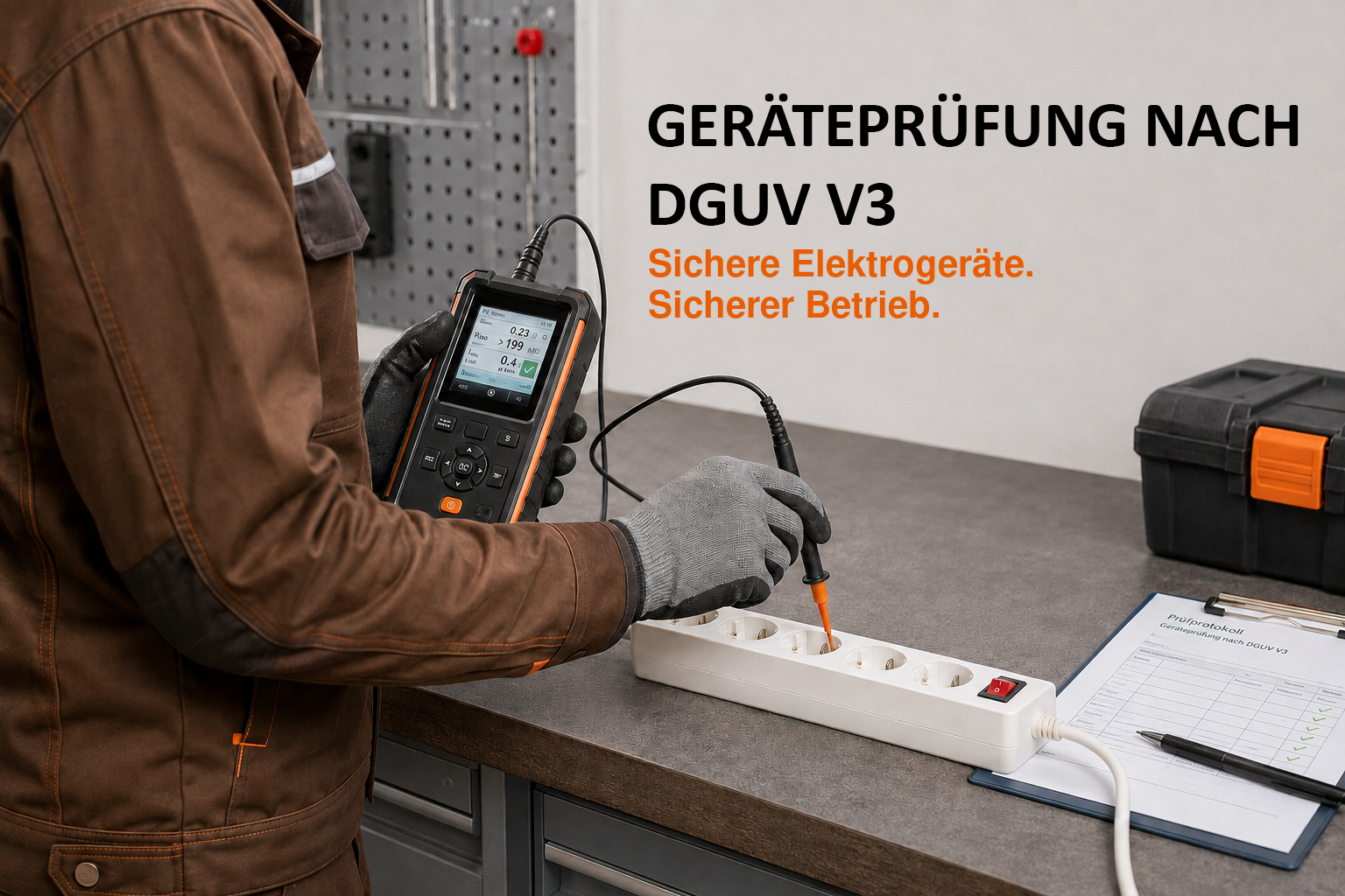 Fachgerechte Geräteprüfung nach DGUV V3